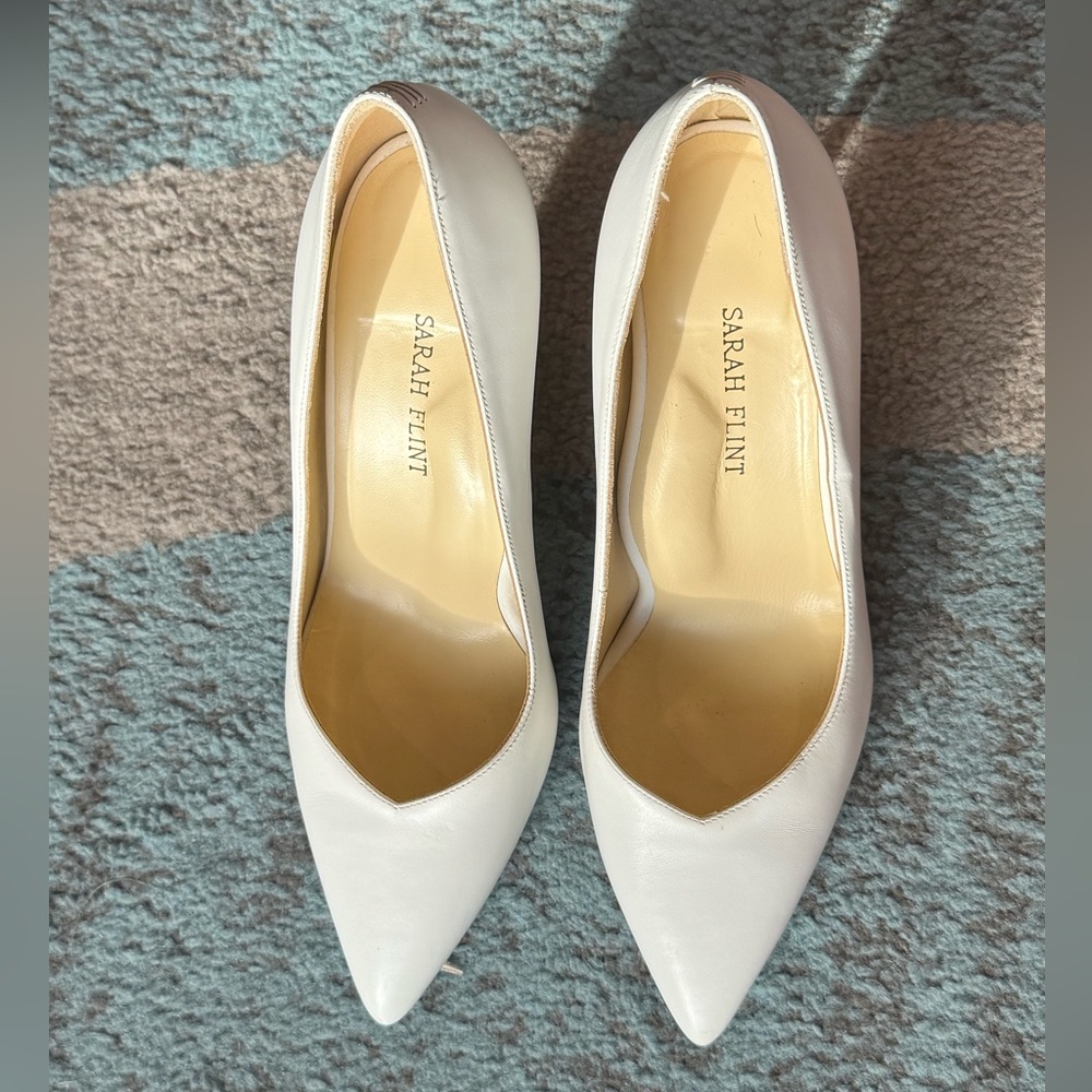Sarah Flint Cream Heels